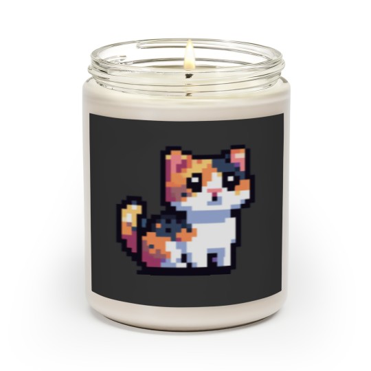 Discover Pixel Calico Cat Scented Candles