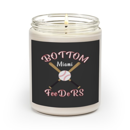 Discover Miami Bottom Feeders Baseball Gift Philadelphiaa Gift Scented Candles