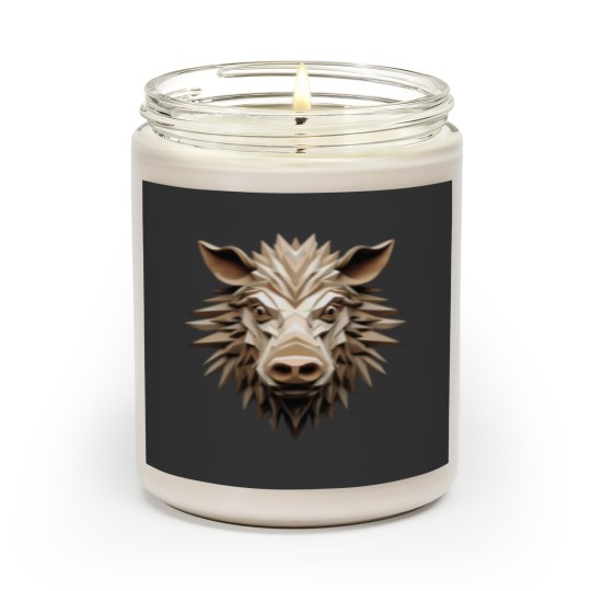 Discover 3D Cartoon Hog, wild boar, Logo, , Wall arts, Art Prints and More Scented Candles