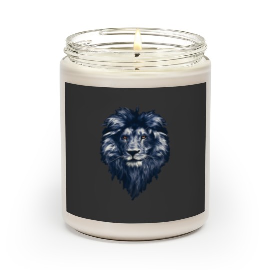 Discover the blue lion Sticker Scented Candles