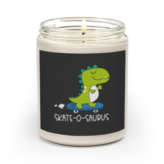 Discover Skating Dino Skating Dino Skate-O-Saurus Dinosaur Scented Candles