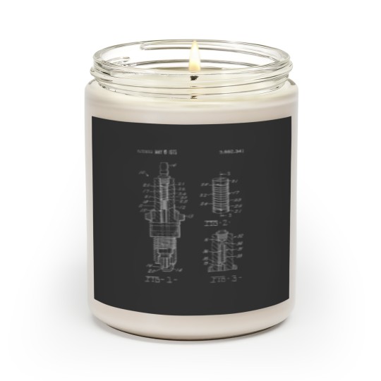Discover Vintage Spark Plug Mechanic- Car Truck Ignition Tee Scented Candles