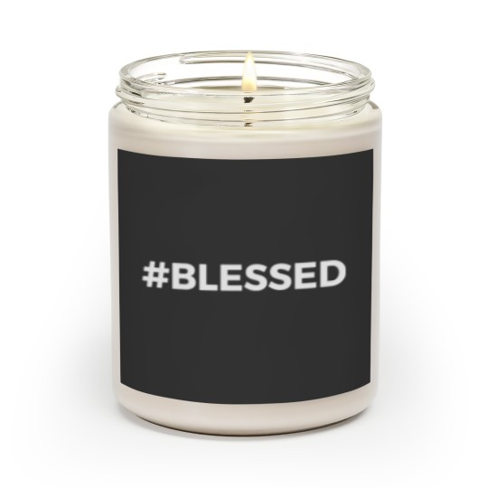 Discover #Blessed Contemporary Christian Bible Believing Sticker Scented Candles