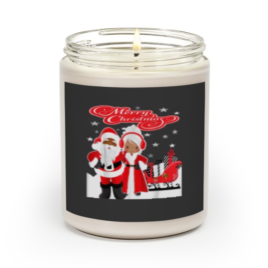 Discover Merry Christmas Santa Claus Mrs Claus African American Scented Candles