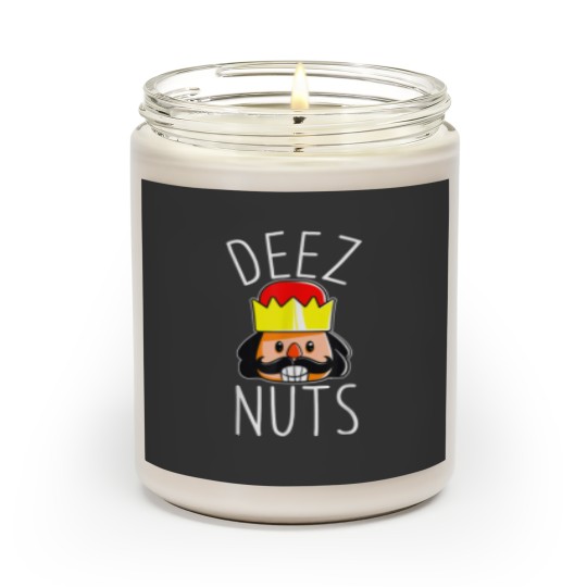 Discover Deez Nuts Nutcracker Funny Christmas Nut Cracker Meme Scented Candles