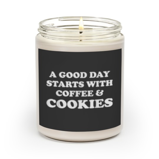 Discover A Good Day Starts with Coffee Cookies Baking Lov Scented Candles