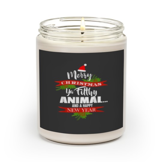 Discover Merry Animals Christmas Ya Filthy Animal Funny Christmas Scented Candles