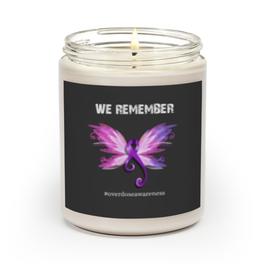 Discover We Remember Overdose Awareness Day Purple Ribbon Scented Candles