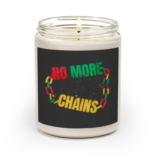 Discover African Heritage No More Chains Freedom Day Logo Scented Candles
