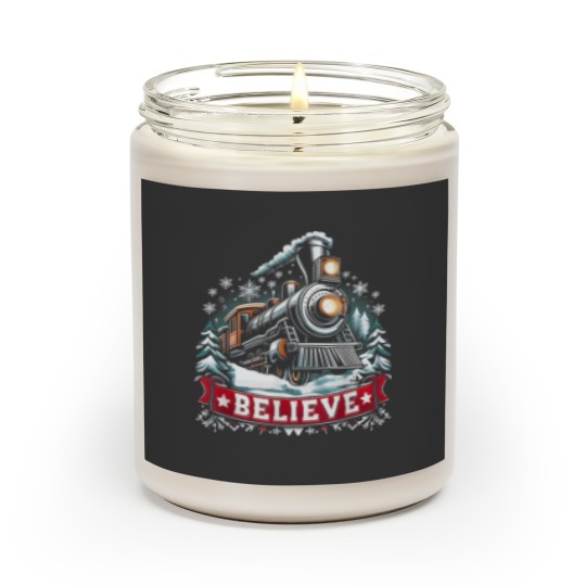 Discover All Aboard Polar Express North Pole Xmas Santa T Scented Candles