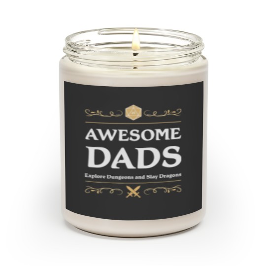 Discover Awesome Dads Explore Dungeons and Slay Dragons Scented Candles