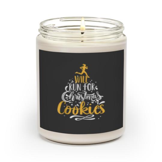 Discover Will Run For Christmas Cookies Lady Runners Workout Gift Scented Candles