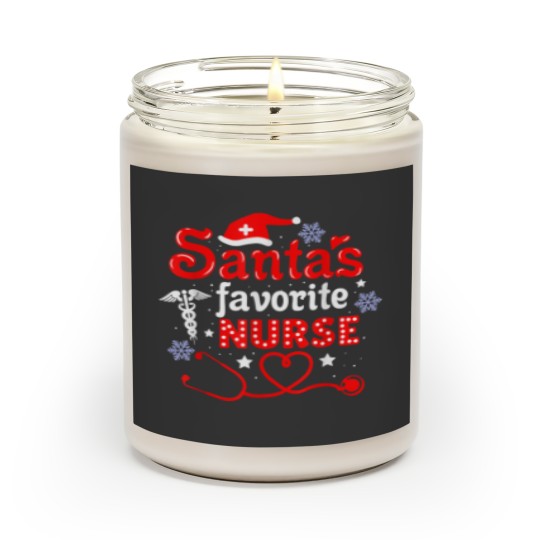 Discover Santa's Favorite Nurse Christmas Scented Candles
