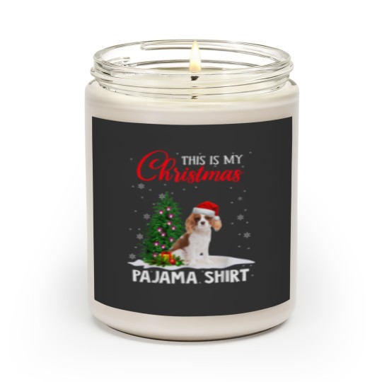 Discover This Is My Christmas Pajama Cavalier King Charles Spaniel Scented Candles