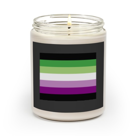 Discover AceAro Purple-Green Asexual Aromantic Pride Flag Queer LGBT+ Pin Scented Candles