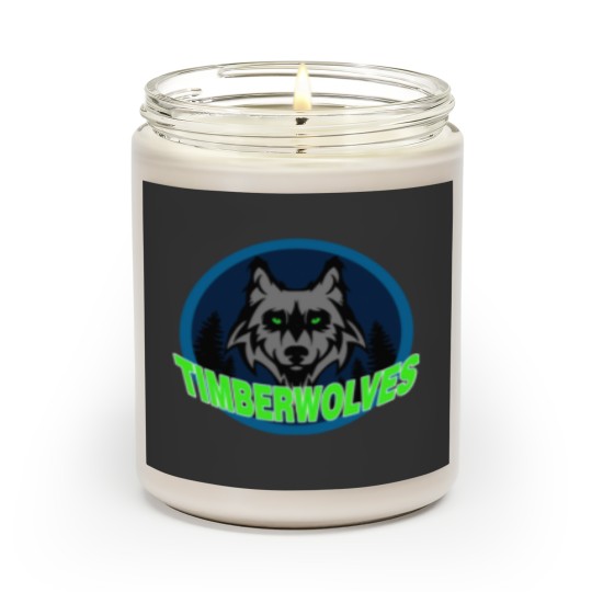 Discover Minesota Timberwolves Sticker Scented Candles