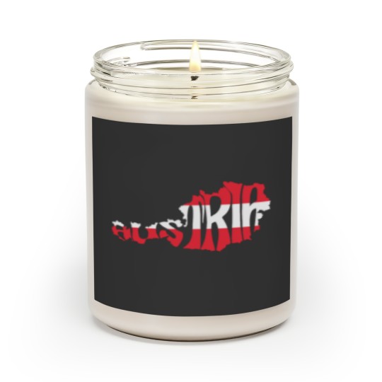 Discover Austria Silhouette Flag Classic Scented Candles