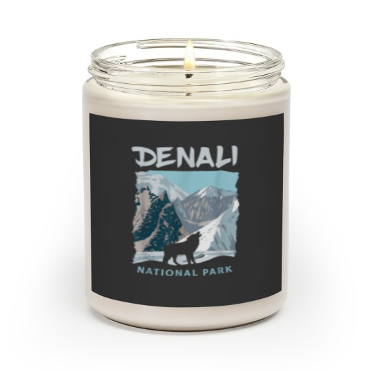Discover Denali National Park US Wolf Alaska Wolves Scented Candles