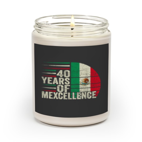 Discover 40 Year Old Birthday Mexican 40th Birthday Pun Vintage Scented Candles