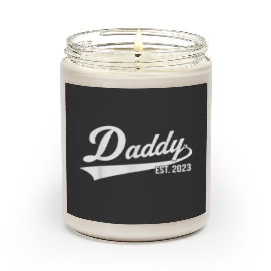 Discover 1st Time Dad EST 2023 New First Fathers Hood Day Daddy 2023 Scented Candles