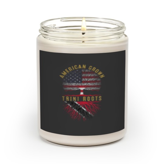 Discover Distressed Tree USA Flag American Grown Trini Roots Scented Candles
