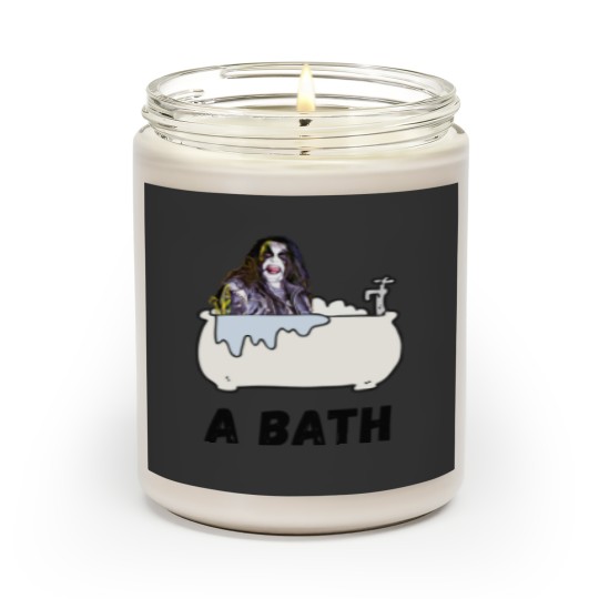 Discover A Bath - Abbath Black Metal meme Sticker Scented Candles