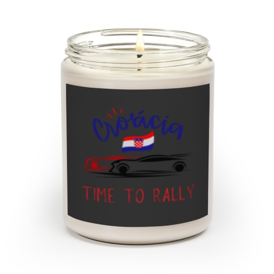 Discover Croatia Time to Rally car rallyingcar rallying t Active Scented Candles
