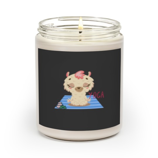 Discover Baby Llama Easy Yoga Bliss Design for wild animal lovers and yoga lovers you know. Active Scented Candles