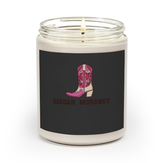 Discover Megan Moroney- Pink Cowboy Boot Scented Candles