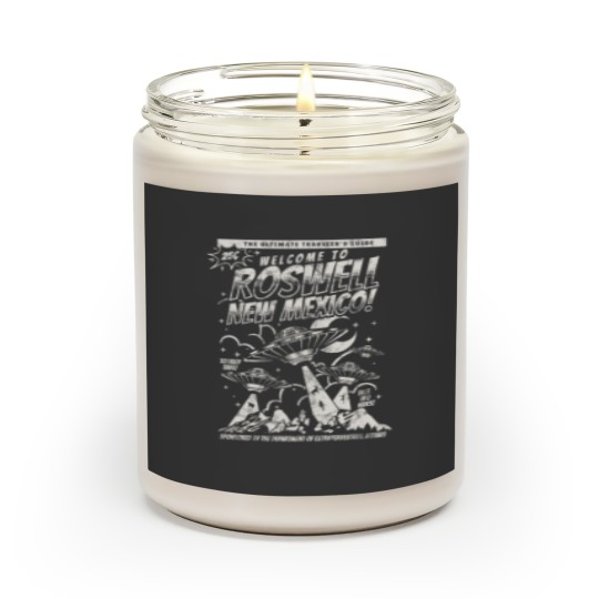 Discover Welcome to Roswell Sticker Scented Candles