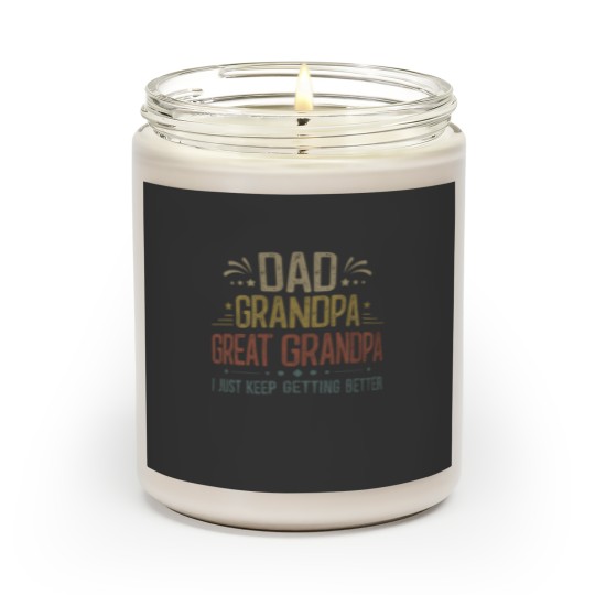 Discover Fathers Day Gift from Grandkids Dad Grandpa Great Grandpa Scented Candles