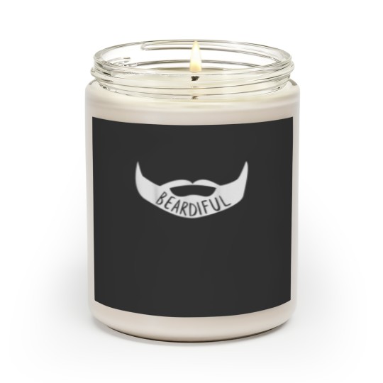 Discover Beardiful Funny  for Bearded Men Gift Scented Candles