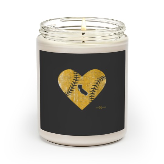 Discover Vintage Oakland Baseball Heart Scented Candles