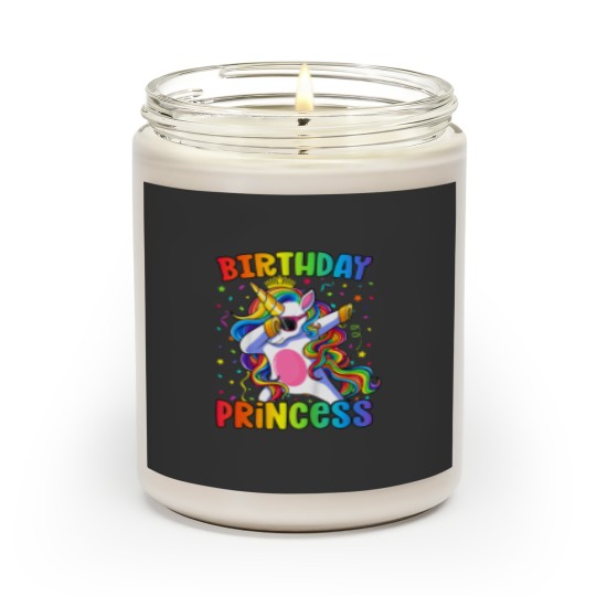 Discover Kids Birthday Princess Shirt Girl Unicorn Birthday Scented Candles