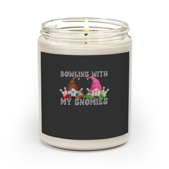 Discover Kids Bowling With My Gnomies Funny Saying Gnome Graphic Tee 6277 Scented Candles
