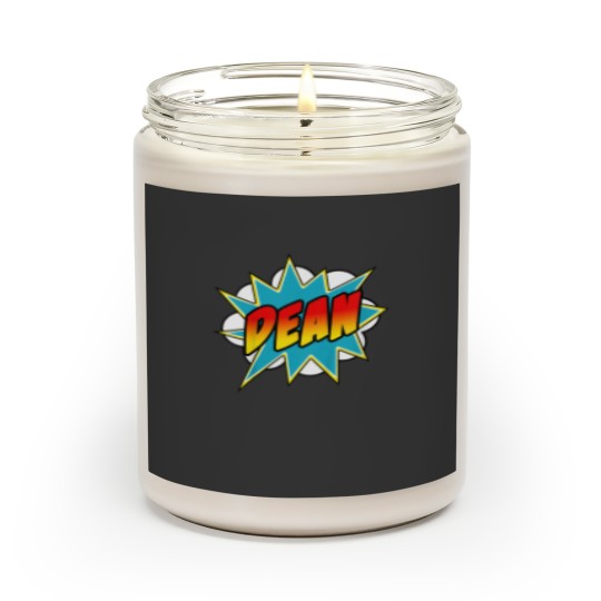 Discover Kids Boys Dean Name Comic Book Superhero Scented Candles