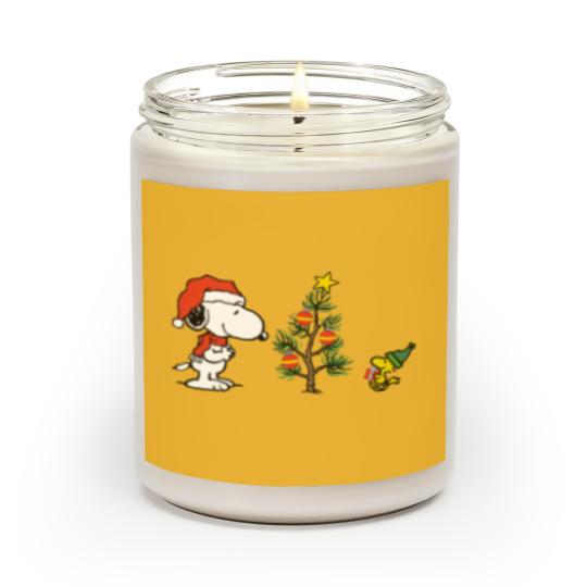 Discover Embroidered Snoopy Winter Dog Scented Candles