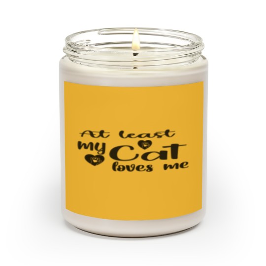 Discover AT LEAST MY CAT LOVES ME Scented Candles