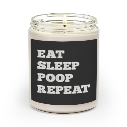 Discover Eat Sleep Poop Repeat Scented Candles