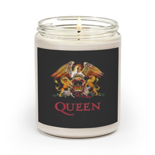 Discover Queen White Crest Freddie Mercury Brian May Scented Candles Scented Candles