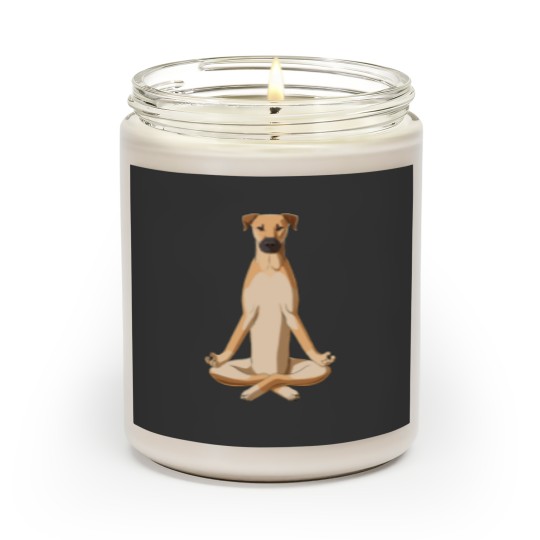 Discover Black Mouth Cur Dog meditate Scented Candles
