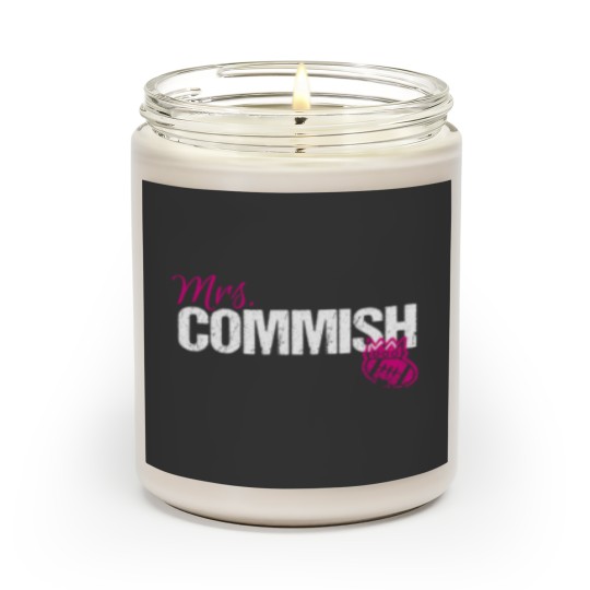 Discover Mrs. Commish Fantasy Football Commissioner Wife Scented Candles