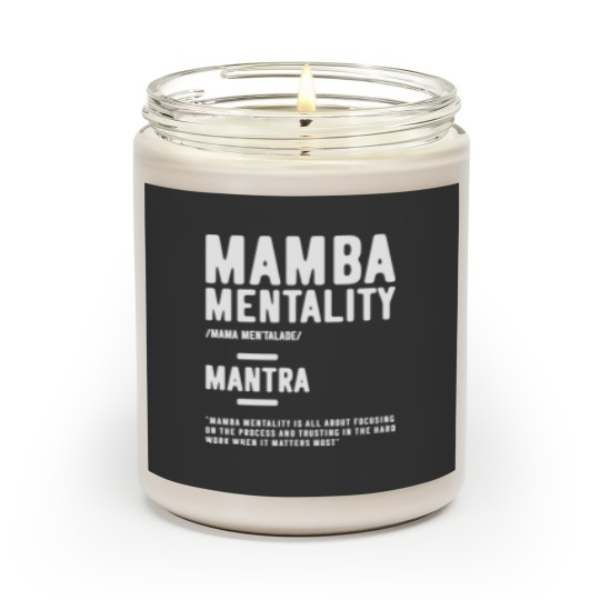 Discover Mamba Mentality Motivational Quote Inspirational Definition - Motivational Quote - Scented Candles