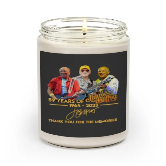 Discover Vintage Jimmy Buffett 59 Years Anniversary 1964 - 2003 Scented Candles