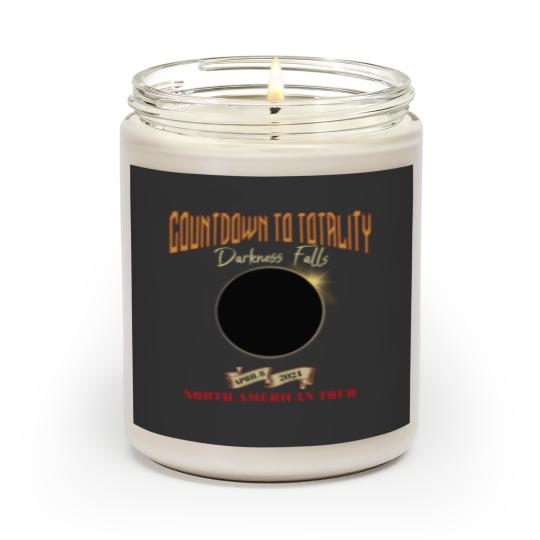 Discover Total Solar Eclipse Scented Candles April 8th 2024, Rock Concert Tour Scented Candles with Path of Totality Cities
