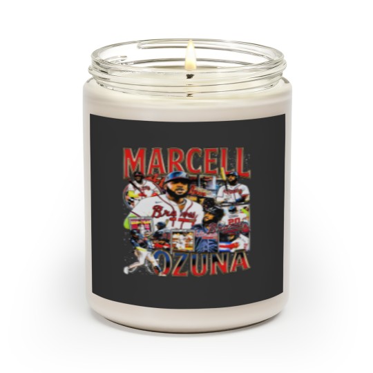 Discover Vintage 90s Graphic Style Marcell Ozuna Scented Candles Vintage Sport Scented Candles