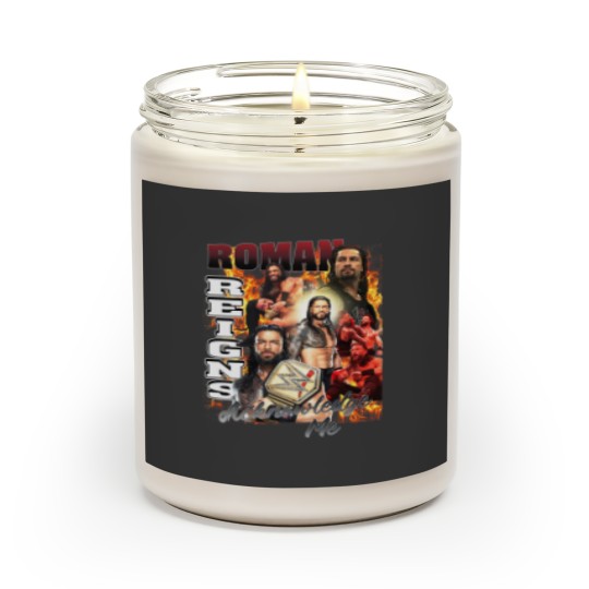 Discover Roman Reigns Acknowledge Me Unisex Softstyle Scented Candles, Roman Reigns Unisex Scented Candles