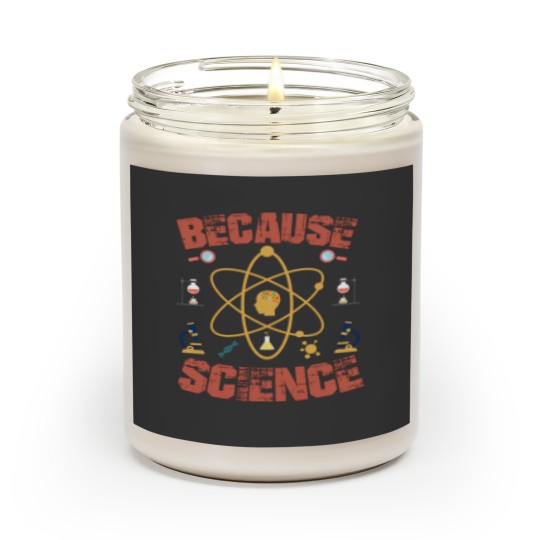 Discover Because Science Scented Candles for Science Students Scented Candles