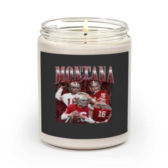 Discover Joe Montana Vintage Football Scented Candle Classic 90s Unisex