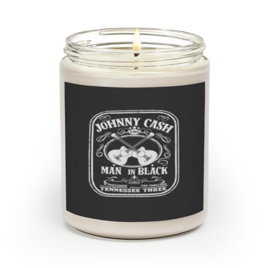 Discover Johnny Cash graphic Scented Candles